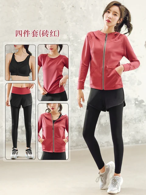 2021 Women Sauna Suit Plus Size 4 Piece 