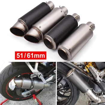 

High Quality Motorcycle Exhaust Pipe Carbon Fiber With DB Kille Modified For Honda ST1300 Black SpiRit RC51 NC750S NC750X nc 750