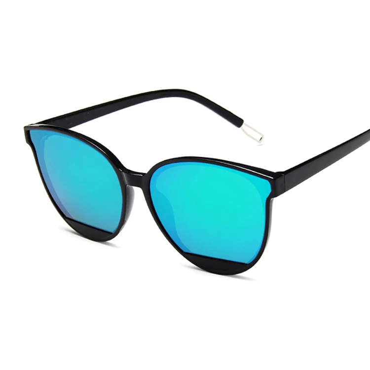 Новое поступление Модные солнцезащитные очки Женские винтажные металлические зеркальные классические Винтажные Солнцезащитные женские очки оculos De Sol Feminino UV400 - Цвет линз: Black Green