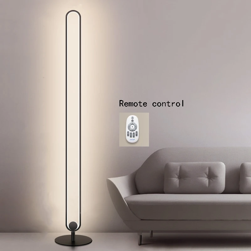 

Modern Remote Control U Shape Floor Lamps Metal Led Dimmable Stand light For Living Room Bedroom Atmosphere Lamp