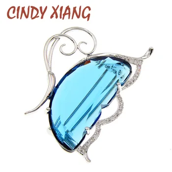 

CINDY XIANG Crystal Beautiful Butterfly Brooches For Women Wedding Winter Jewelry Copper Cubic Zirconia Pin Brooch Insect Brooch
