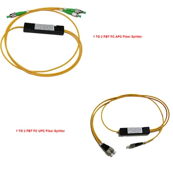 

30 Pieces FTTH 1 X 2 FC APC / UPC 1 TO 2 FBT Fiber Splitter SM Single Mode