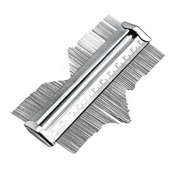 

Stainless Steel Metal Profile Contour Gauge Template Skirting Tiling Wood Profile General Laminate Measuring Tools Ruler Z5F2