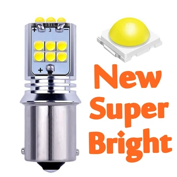 

1Pcs 1156 BA15S P21W 7506 R5W R10W Super Bright 1800Lm LED Auto Turn Signal Reverse Lamp Tail Brake Bulb Daytime Running Lights