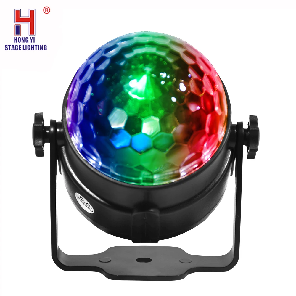 

Disco Ball Strobe Light,Car Interior Atmosphere DJ light Sound Active Function Remote Control for Camping Party