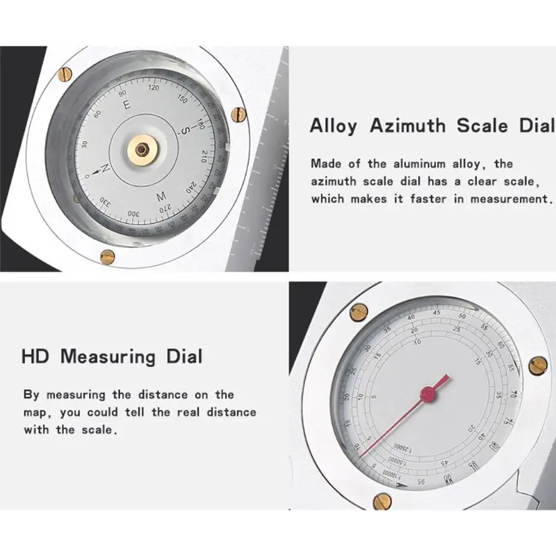 OP003 Professional Aluminum Accurate Waterproof outdoor compass pulley map distance measurement Hotselling