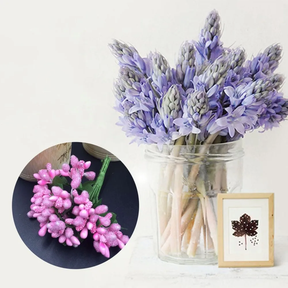 

Artificial Flowers Simulation with Leaf Glass Beads Small Berry Flower DIY Handmade Garland Home Decorations Dropshipping