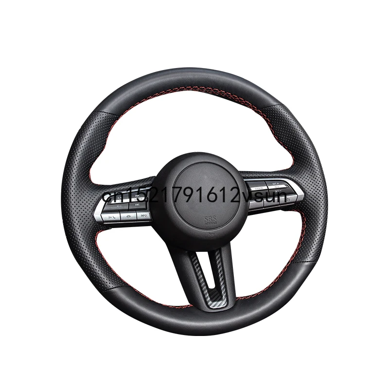 

Ручное шитье верхней части кожи авто под заказ чехлы на руль для Mazda 3 Axela 2020 автомобильные аксессуары