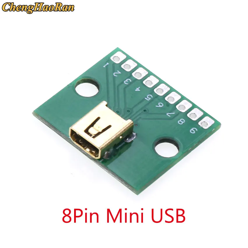 1 Stück Datenkabel-Testboard mit Pin-Header 90 Grad Micro Mini USB Typ C 2-Pin USB 3.0 2.0 Buchse Stecker Anschluss – Detail 24