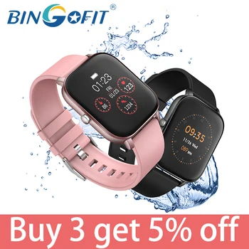 

BingoFit IP67 P8 Smart Watch Wristband Men Women Sport Clock Heart Rate Monitor Sleep Monitor Smartwatch Tracker for IPhone IOS