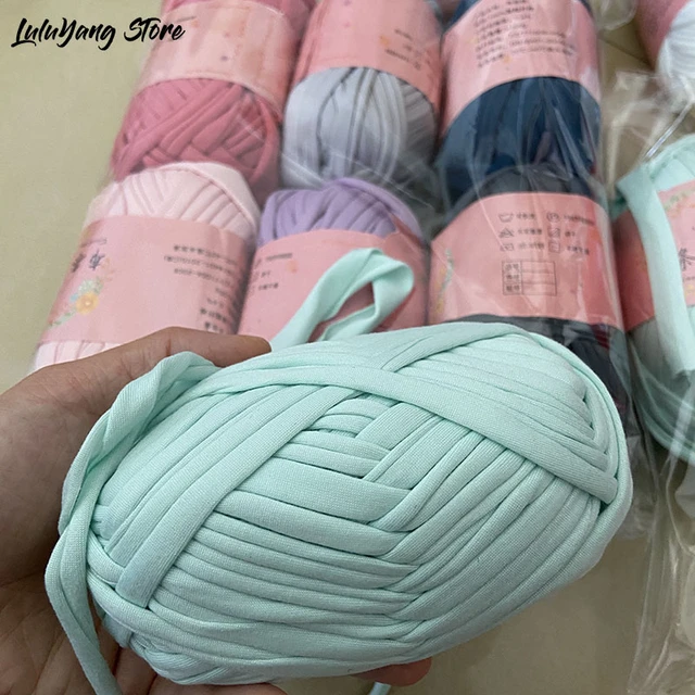 Tshirt Yarn for Crocheting, Knitted Yarn. Bulky Yarn. Bag Yarn. Yarn for  Baskets, Carpets, Bags, Ribbon Yersey Yarn, Eco-friendly Yarn -  Hong  Kong