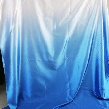 

Meter Imitate Silk Material Ombre Satin Charmeuse Fabrics Slightly Stretch