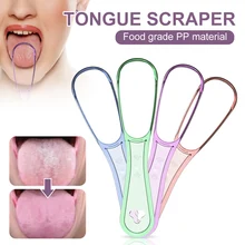 

Useful Tongue Scraper Oral Health Care Tongue Cleaner Scraper Remove Stains Fresh Breath Maker Tongue Cleaning Tool for Adults