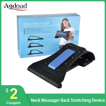 

Neck Massager Magnet Therapy Cervical Neck Traction Device 3 Adjustable Levels Spine Neck Stretcher for Back Pain Relief