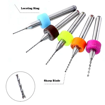 

50pcs Tungsten Carbide PCB Bit Set Milling drilling Tool Circuit Board Engraving Tool 0.5 + 0.6 + 0.7 + 0.8 + 0.9mm Precision