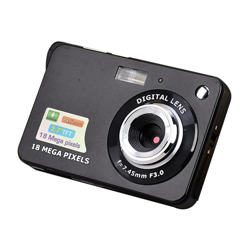 2021 HOT 2.7 Inch TFT LCD Display 18MP 720P 8x Zoom HD Digital Camera Anti-Shake Camcorder Video CMOS Micro Children Gift | Электроника