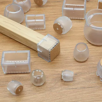 

1Pcs Table Chair Anti-Slip mat Transparent Silicon Gel Chair Leg Caps Feet Pads Furniture Table Covers Wood Floor Protectors