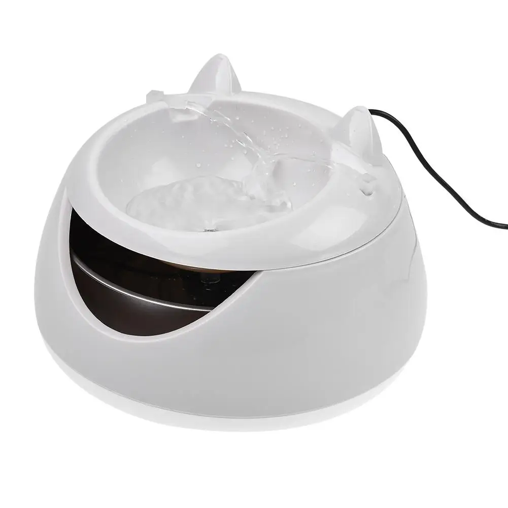 Автоматический люминесцентный фонтан для кошек, фонтан для собак, USB Электрический диспенсер для воды, поилки для кошек