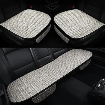 

Car Seat Cover Four Season Front/Rear Flax Cushion for Audi A1 A3 A4 B8 B7 B6 B5 A6 C6 C7 A8 A8L Q3 Q5 Q7 car accessories