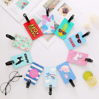 

Newest Travel Accessories Luggage Tag Cute Animals Silica Gel Suitcase ID Address Holder Baggage Boarding Tag Portable Label