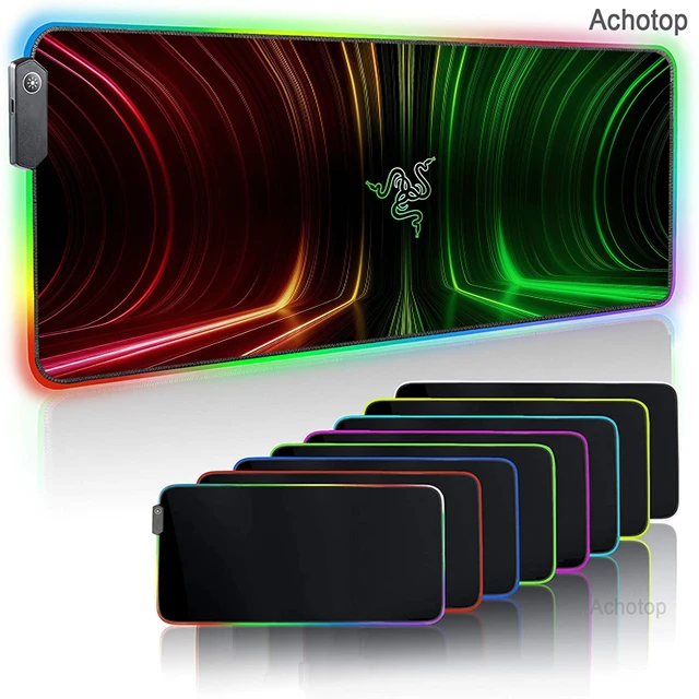 Large Office RGB LED Illumination Mouse Pad Mat Game Gamer Razer Gaming Mousepad Keyboard Compute Anime Desk Mat for CSGO 18