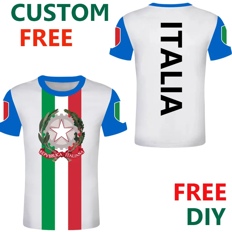 Italia Tee shirt Homme Tshirt Big Logo Stampato