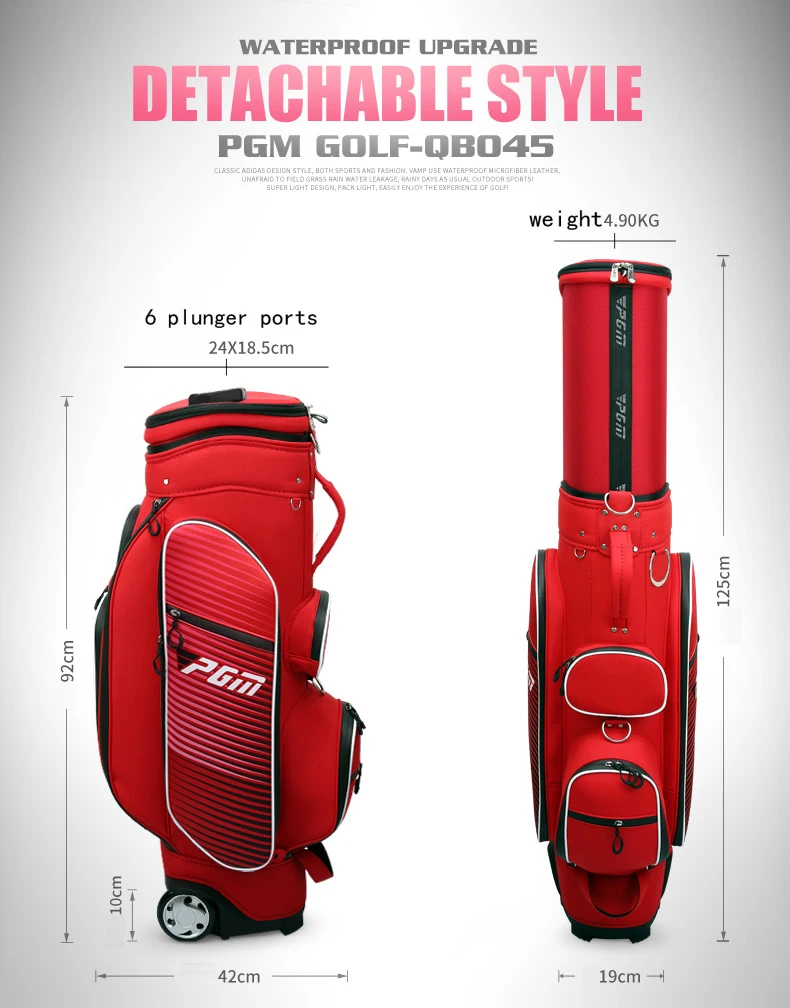 Профессиональная женская стандартная сумка для гольфа Женская воздушная дорожная многофункциональная сумка для доставки/блокировка паролем выдвижной патент водонепроницаемый