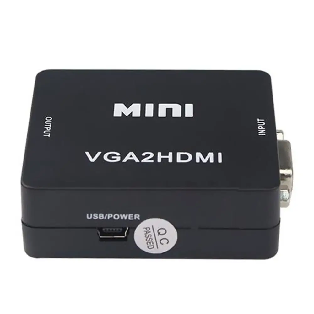 Преобразователь из VGA в HDMI 1080P Hd адаптер аудио кабель для Hdtv ПК ноутбук ТВ компьютер внешние аксессуары