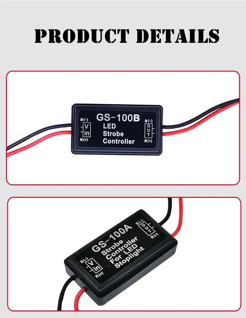 Modulo Controllo Flash Stroboscopico Per Auto E Moto - Telecomando Wireless, 12V, 16 Modalità - Foto 11