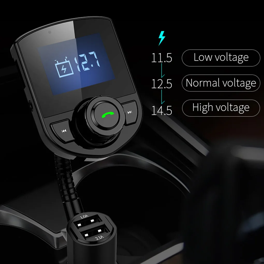 Автомобильный fm-передатчик Bluetooth 3.1A автомобильное зарядное устройство USB порт AUX аудио ЖК-дисплей MP3 плеер Громкая связь вызов