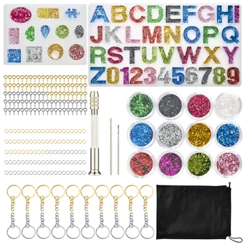 

235 Pcs Alphabet Resin Silicone Molds Set Backward Letter Mold for Making Resin Keychains, Pendant Jewelry, Epoxy Resin Crafts