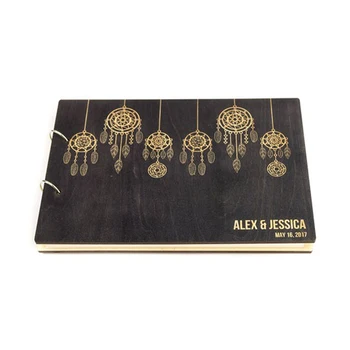 

Rustic Wedding Guest Book, Dream Catcher, Custom Wedding Album, Unique Guest Book Ideas, Wedding Calligraphy