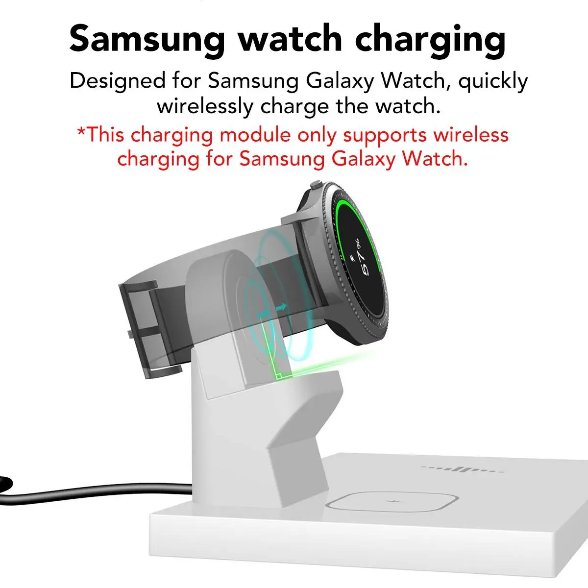3 in 1 QI Wireless Charger Dock Station Phone Headphone Headset Fast Charging Stand For Samsung For Galaxy Buds For Galaxy Watch