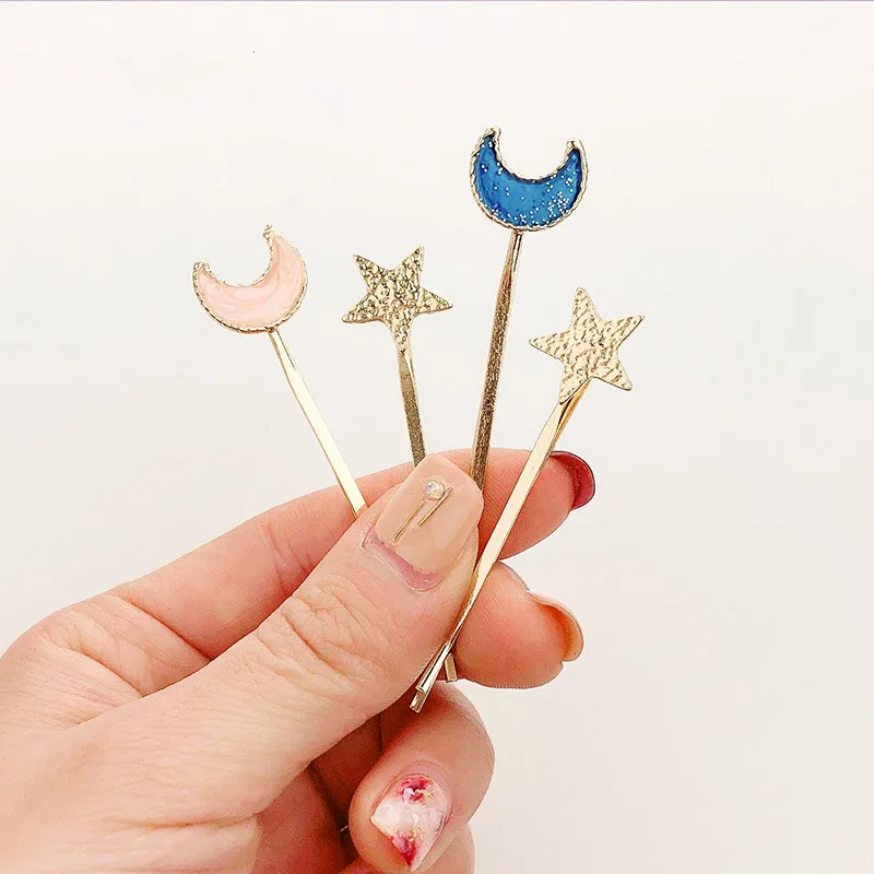 DT9_AOMU-2PCS-Simple-Metal-Matte-Moon-Star-Hair-Clips-Pink-Blue-Moon-Shaped-Hairpins-For-Women