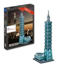 Тайбэя 101 Китай Тайвань здание 3D Бумага DIY Головоломка 3427 модель Обучающие комплекты игрушек дети мальчик подарок игрушка