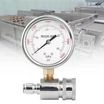 

Garden Pressure Gauge 0-40 MPa Universal Accurate For Washer Agricultural Measuring 3/8 Tools Accessories 6000PSI Tester Car