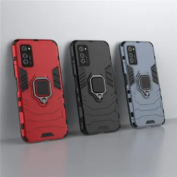 

100pcs/lot Ring Car Holder Case For Huawei Nova 5 5i 6SE 4G 6 5G Honor V30 Pro P20 Lite 2019 Hybrid 2 in 1 Armor Shockproof