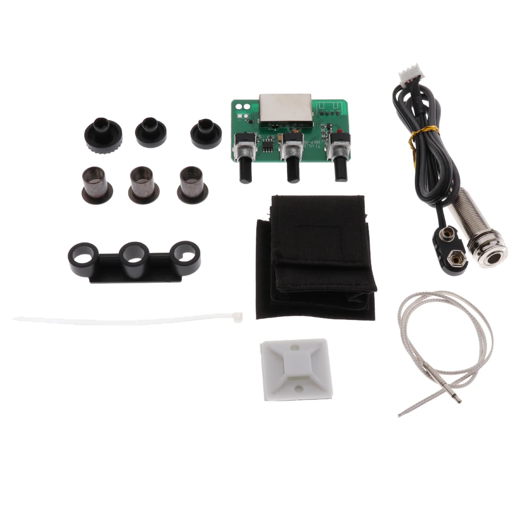 6.35mm Jack Guitar Preamp Piezo Pickup Transducer for Acoustic Classical Guitar