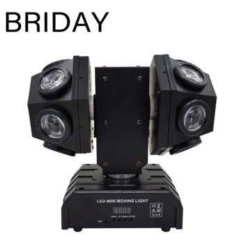 

Snelle verzending Nieuwe LED 12 dubbele Arm moving Heads Voetbal RGBW 4 IN 1 Full Color Beam Stage Lamp voor bruiloft Bar