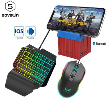 

Airdrop Box PUBG Mobile Gamepad Controller Bluetooth 4.0 Gaming Keyboard Mouse Converter For MTK Chip Android ios Phone to PC