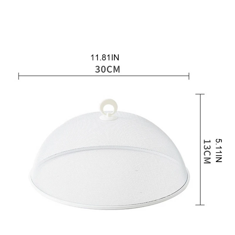 Food Cover 1Pc Food Dome Cover Plastic Cake Round Mesh Screen Picnic Round Shape Dustproof