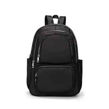 

Korean-style Travel Plain STUDENT'S Bag Oxford Cloth Casual Versitile Fashion Backpack Zipper Pocket Backpack