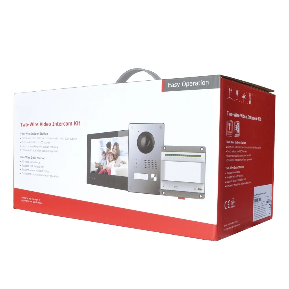 HIK original 2-Wire IP Video Intercom KIT Bundle Multi-language HD 2MP,IP doorbell,dooe phone,waterproof