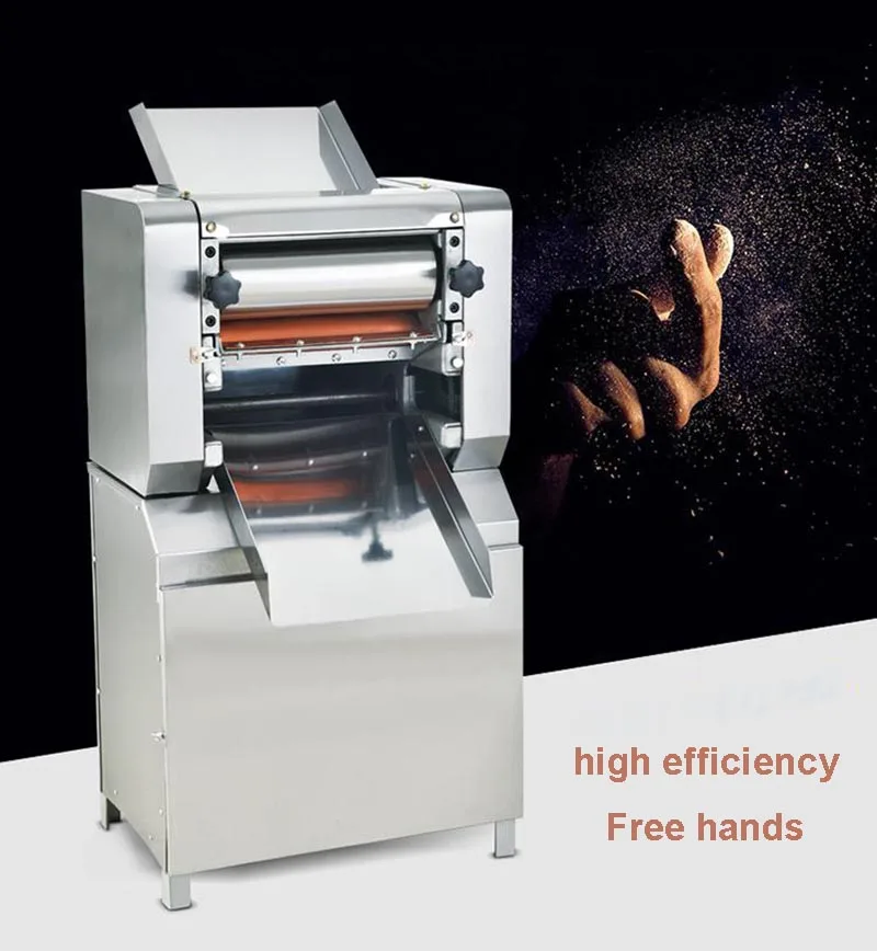 Description Picture 2 of itemElectric Dough Roller Noodle Press Machine Stainless Steel Desktop Pasta Commercial Kneading Dumpling Make