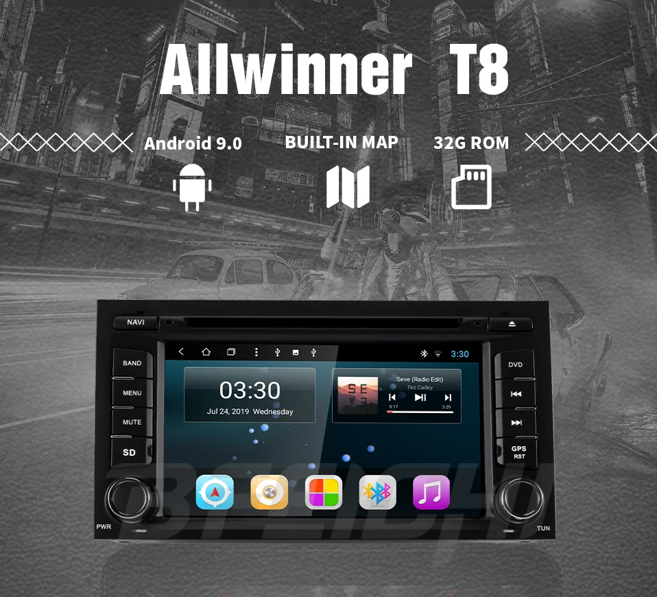 Flash Deal Bfeichi  android 9.0 car dvd for Seat Leon 2013 2014 2015 2016 2017 2018 Radio Car Stereo dvd player 1