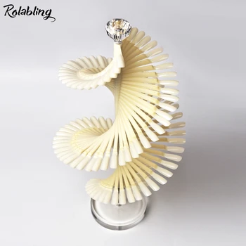 

Rolabling 120pcs/set Spiral Nail Art Display Chart False Nail Tips Natural Black Color Chart For Nail Gel Polish Practice Tool