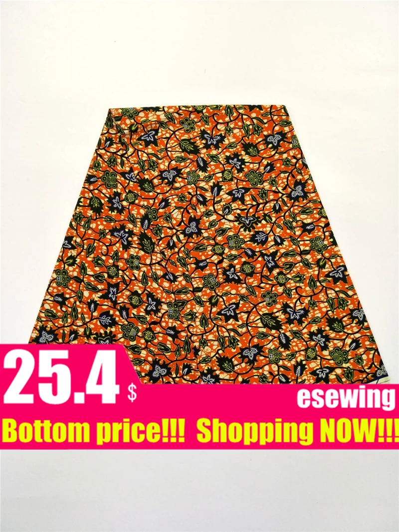 New African real wax print fabric 6 yards Cotton Ankara Nigeria Ghana dutch real wax for patchwork sewing african dresses 12103 - Цвет: 26