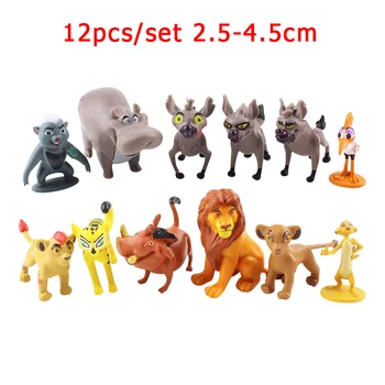 

8/9/12 pcs/set The Lion King Simba Nala Timon Cartoon Movie Medol Anime Action Figure PVC Dolls Set Boy Toys Birthday Gift
