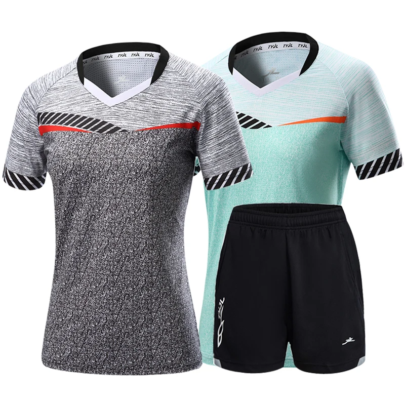 New Badminton Suit Men S And Women S Tennis Short Sleeve Sports Shirt Short Sleeve Shorts Table Tennis Sportswear Tennis Shirts Aliexpress