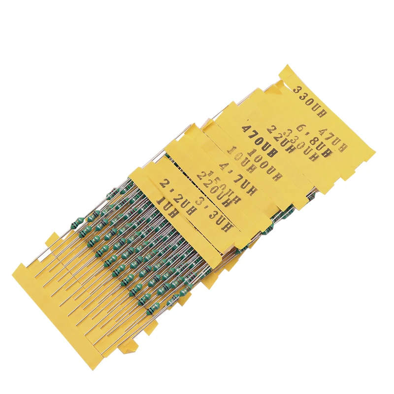 Free Shipping 0307 1uH to 470uH Inductor, 14valuesX10pcs=140pcs,,color ring Inductor Assorted Kit